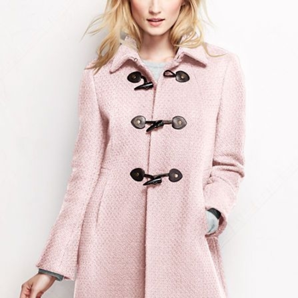 ❌sold❌ Land's End Pink Wool Toggle Coat